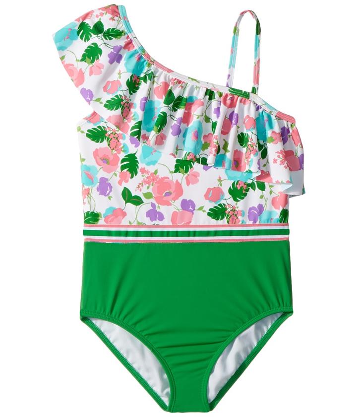 Janie And Jack - Color Block Stripe One-piece Swimsuit