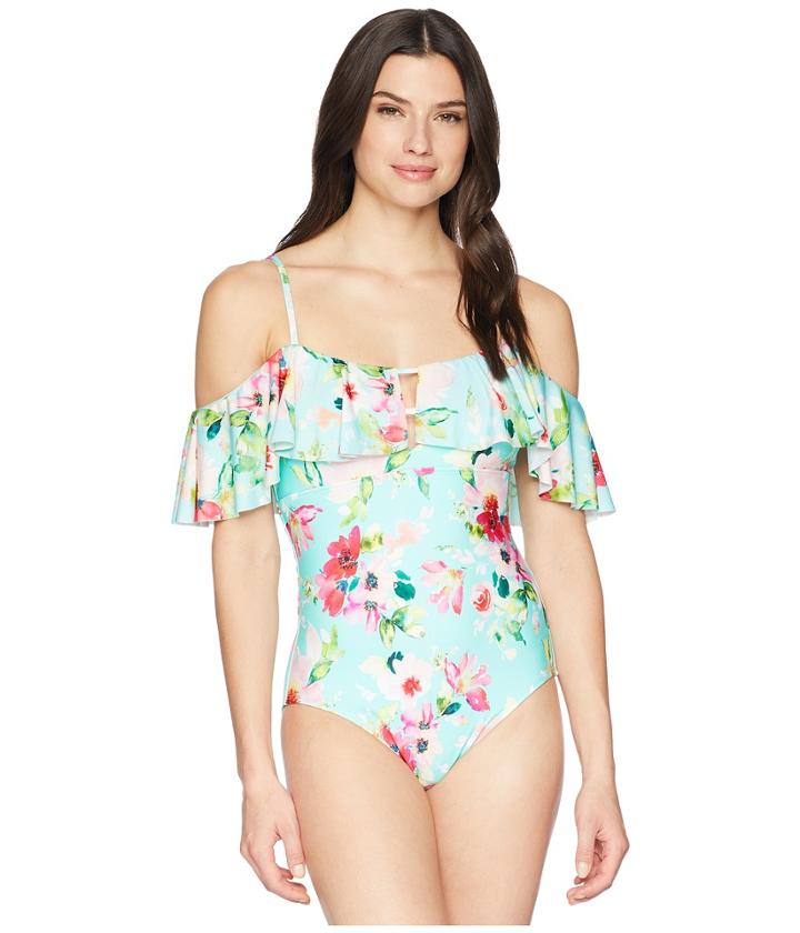 Athena - Hidden Garden Cold Shoulder Maillot One-piece