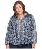 Lucky Brand - Plus Size Vintage Mixed Print Top