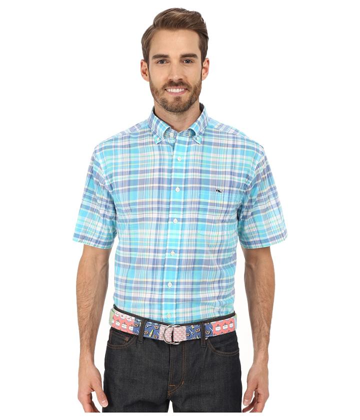 Vineyard Vines - Bar Jack Plaid Short Sleeve Tucker Shirt