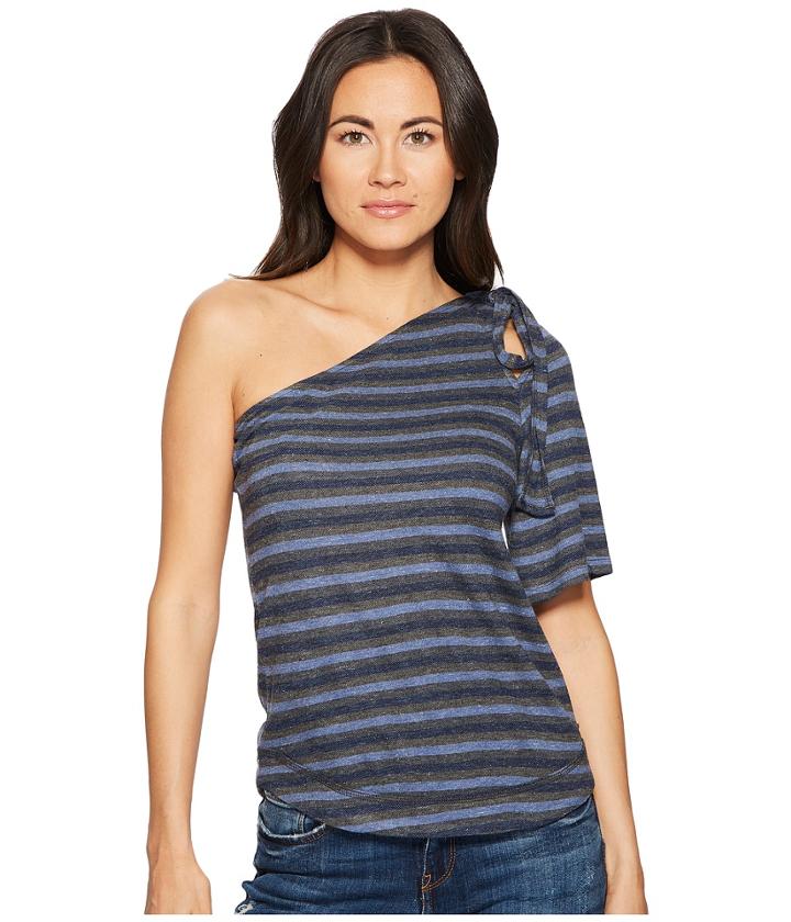 Lucky Brand - One Shoulder Stripe Top