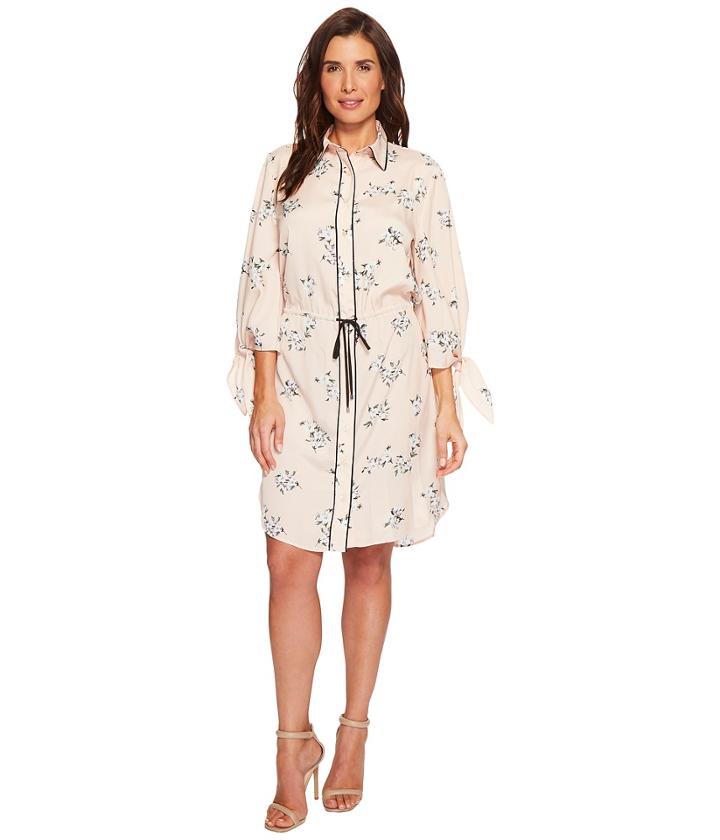Lauren Ralph Lauren - Floral Crepe Drawstring Shirtdress
