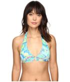 Lauren Ralph Lauren - Carnival Paisley Ring Front Halter W/ Removable Cup