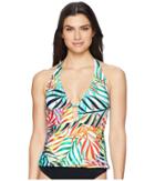 Kenneth Cole - Exotic Palm Plunge Tankini