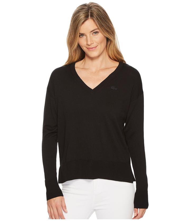 Lacoste - Classic Jersey V-neck Sweater