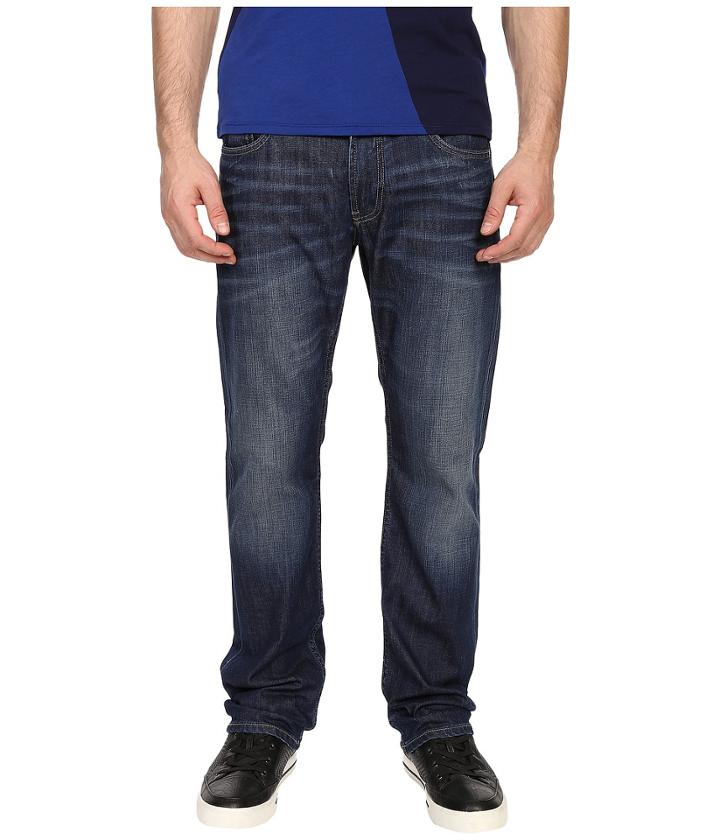 Armani Jeans - Regular Fit Button Fly Jeans In Denim