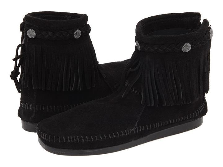 Minnetonka Hi-top Back Zip Boot