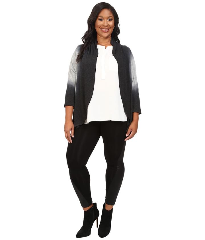 Karen Kane Plus - Plus Size Dip-dye Cocoon Cardigan