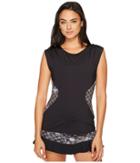 Eleven By Venus Williams - Floral Brocade Center Stage Cap Sleeve Top