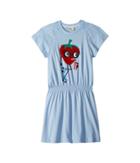 Fendi Kids - Ruffle Sleeve Dress W/ Strawberry On Front
