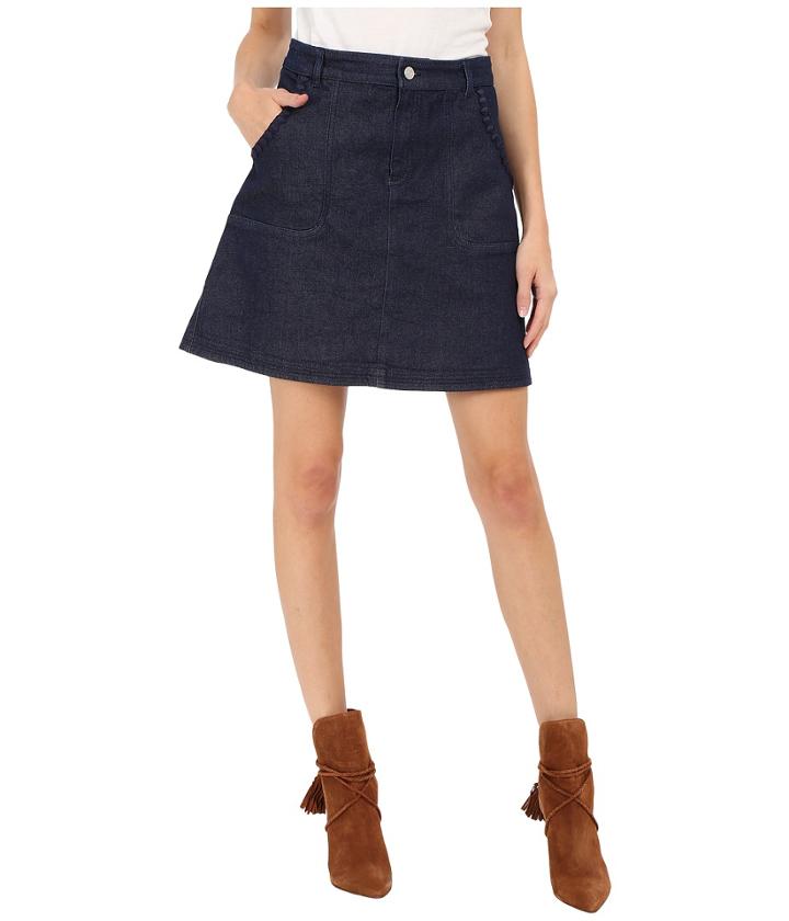 See By Chloe - Embellished Denim Skirt