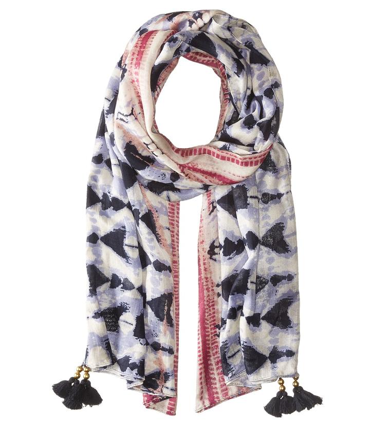 San Diego Hat Company - Bss1715 Woven Tie-dye Scarf With Tassels