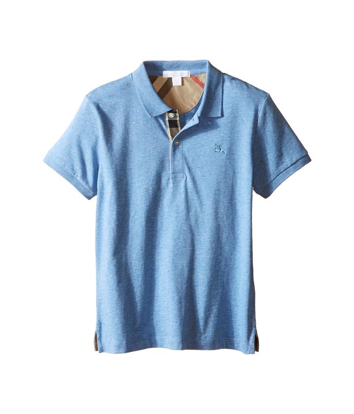 Burberry Kids - Short Sleeve Polo Shirt With Check Placket