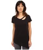 Yummie By Heather Thomson - Jersey Slub Dropped Neckline Cut Out Tee