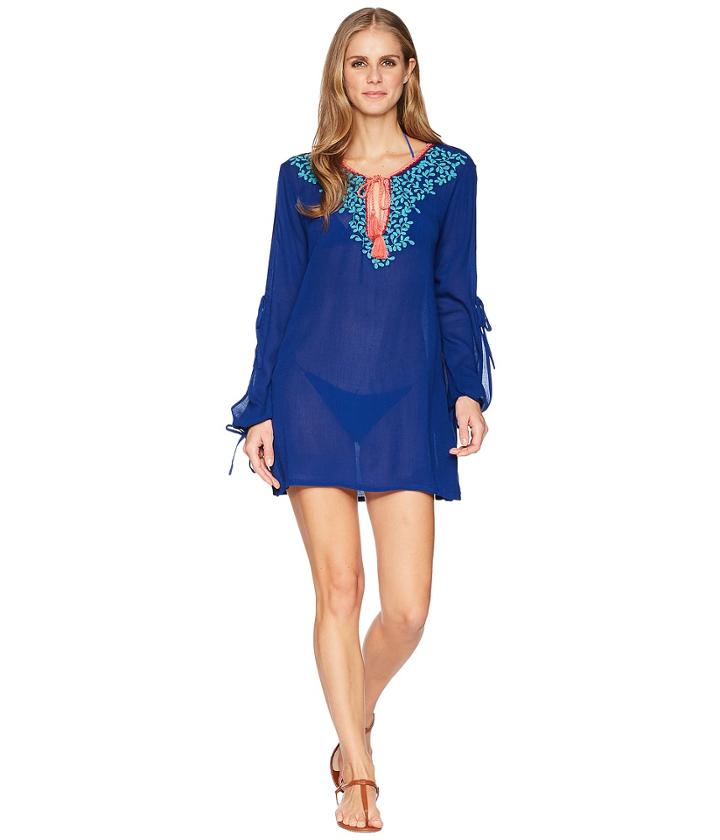La Blanca - Leaf It To Me Cool Shoulder Tunic Cover-up