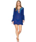 La Blanca - Leaf It To Me Cool Shoulder Tunic Cover-up