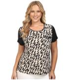 Calvin Klein Plus - Plus Size Short Sleeve Top W/ Pocket Detail