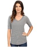 Mod-o-doc - Mini Stripe Dolman Sleeve V-neck