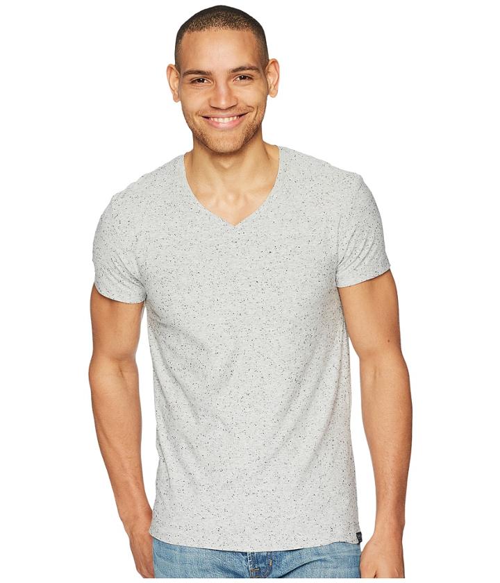 Scotch &amp; Soda - Classic V-neck Tee In Neps Quality