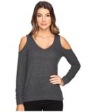 Michael Stars - Super Soft Madison Brushed Jersey Cold Shoulder