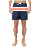 Original Penguin - Faux Chambray Engineered Stripe Print Fixed Volley Shorts