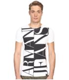 Armani Jeans - Large Vertical Color Block Logo Tee
