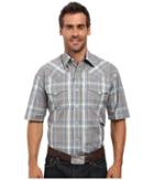 Stetson - Mineral Plaid Short Sleeve Woven Snap Shirt
