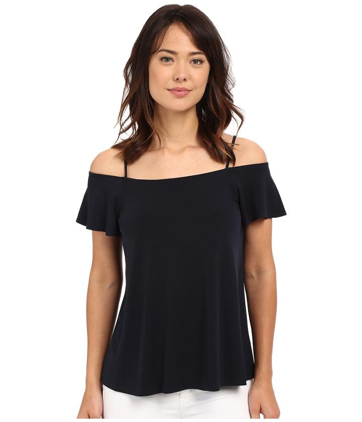 Michael Michael Kors - Solid Short Sleeve Cold Shoulder Top