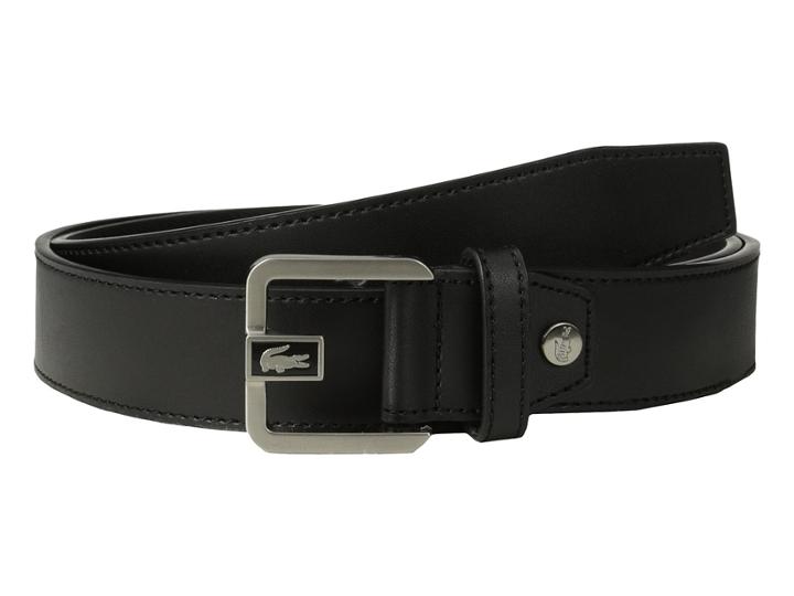 Lacoste - Premium Leather Dress Belt Metal Croc