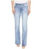 Tribal - Pull-on Denim Flare Pants In Faded Blue