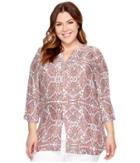 B Collection By Bobeau Curvy - Plus Size Hadil Woven Kaftan