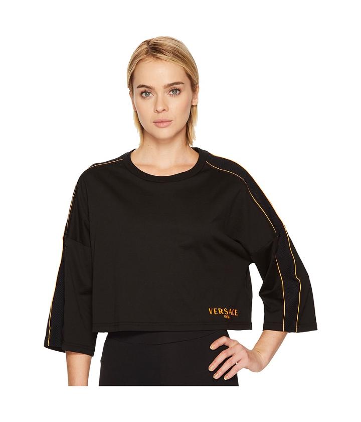 Versace - Active Mesh Logo Long Sleeve Tee