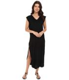 Culture Phit - Rilen V-neck Rolled Sleeve Maxi Dress