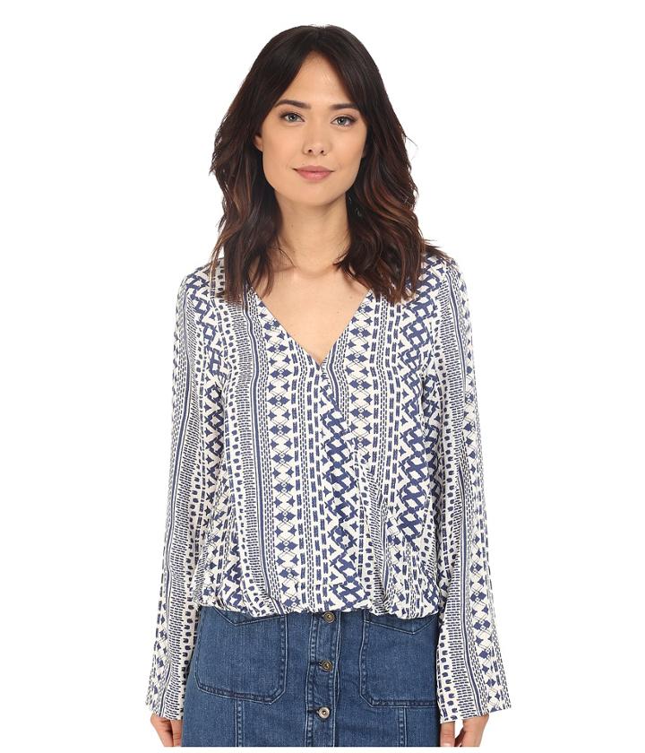 Brigitte Bailey - Gianna Long Sleeve Wraped Top