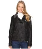Dylan By True Grit - Easy Rider Motorcycle Jacket With Vintage Faux Shearling Lining