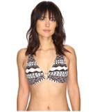Lauren Ralph Lauren - Primitive Stripe Over The Shoulder Ring Halter