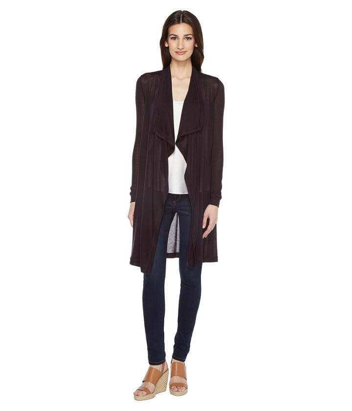 Three Dots - Drape Front Cardigan