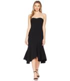 Halston Heritage - Strapless Fitted Flounce Skirt Dress
