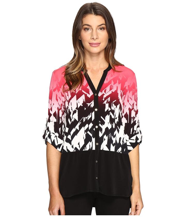 Calvin Klein - 3/4 Print Top With Solid Bottom