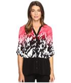 Calvin Klein - 3/4 Print Top With Solid Bottom
