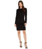 Nicole Miller - Asymmetrical Exaggerated Shoulder Ponte Dress