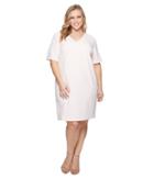 Adrianna Papell - Plus Size Knit Crepe Buttoned Shift