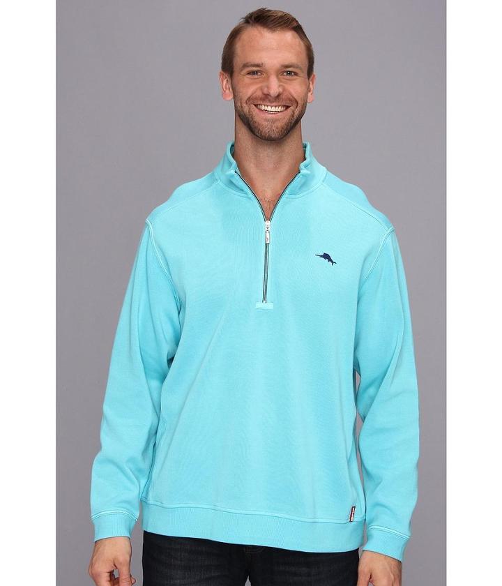 Tommy Bahama Big &amp; Tall Big Tall Antigua Half Zip Sweatshirt