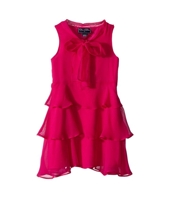 Oscar De La Renta Childrenswear - Chiffon Bow Tiered Dress
