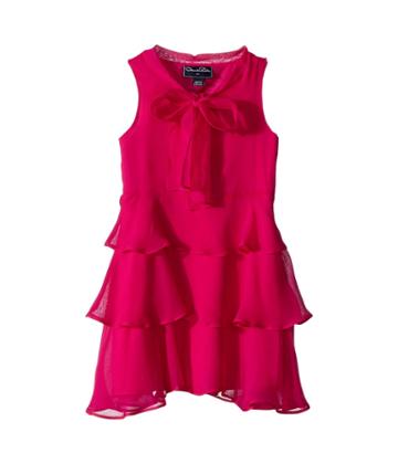 Oscar De La Renta Childrenswear - Chiffon Bow Tiered Dress