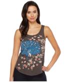 Lucky Brand - Embroidered Peacock Tank Top