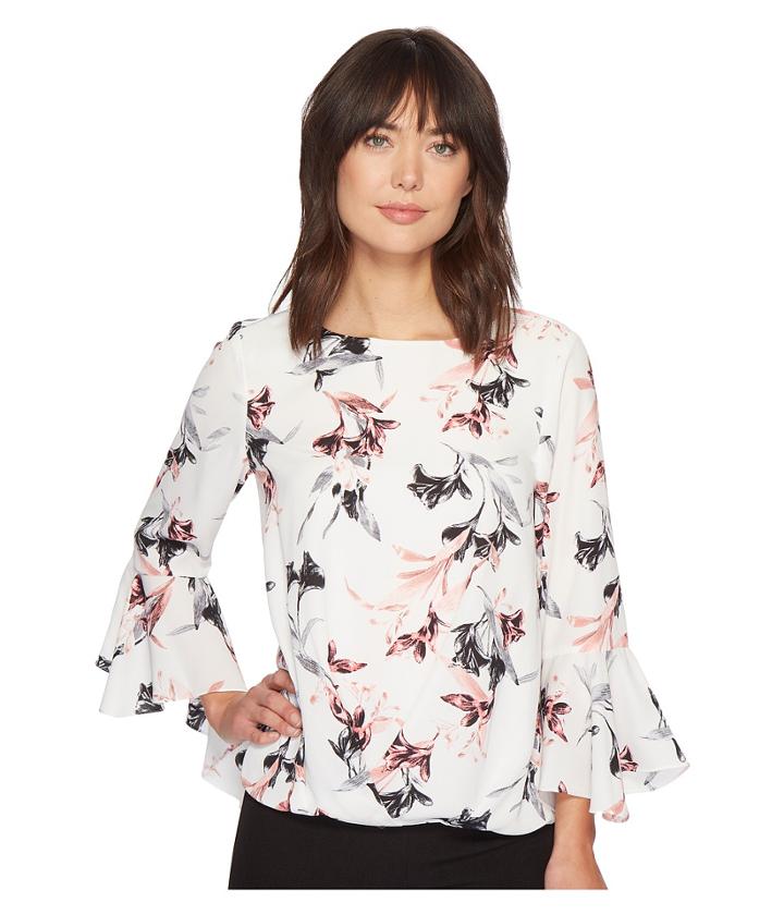 Vince Camuto - Lily Melody Bell Sleeve Fold-over Blouse