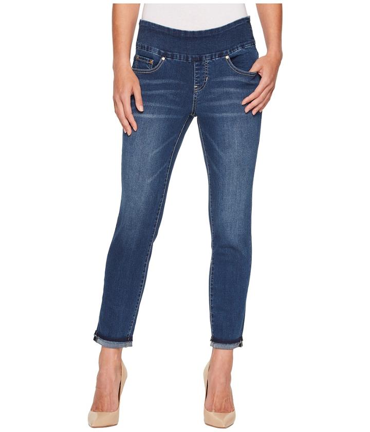 Jag Jeans - Amelia Slim Ankle Pull-on Jeans In Kodiak Blue/undone Hem