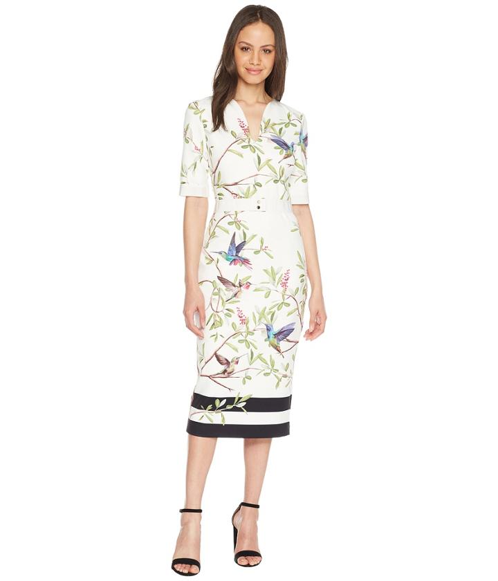 Ted Baker - Evrely High Grove Sleeve Bodycon Dress