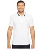 Lacoste - Short Sleeve Semi-fancy Stretch W/ Rubber Croc Regular Fit